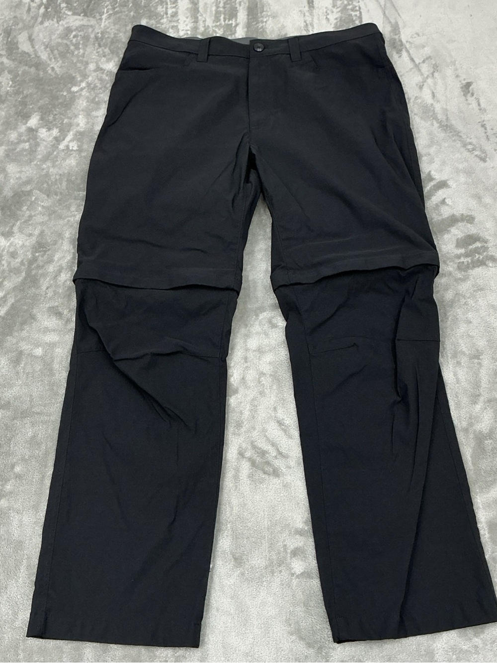 Eddie Bauer Convertible Tech Hiking Pants Mens 36x30 Black outdoor hiking casual